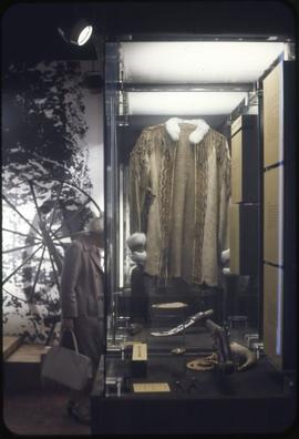Jacket, pistol and other items on display at the Vancouver Centennial Museum