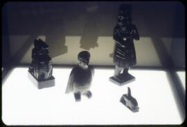 Argillite sculptures on display