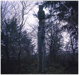 Unidentified totem pole, Hazelton area