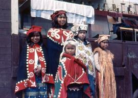 Children dressed in regalia