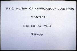 Man and His World 1968-70