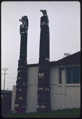Poles at Museum of Northern British Columbia, Prince Rupert