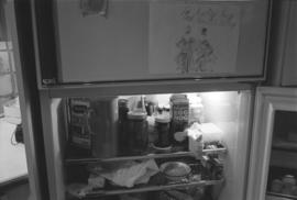 [Refrigerator contents]