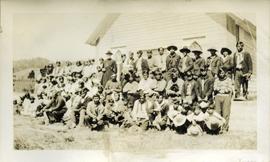 Group photograph outside of St. George's Residential School