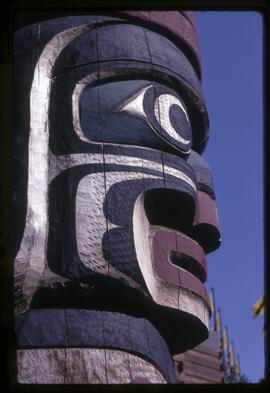 Totem pole at Man & His World carved by Henry Hunt-Montreal Expo '67