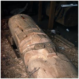 Totem pole for Haida Housefront by Gerry Marks & Francis Williams for National Museum of Ethn...