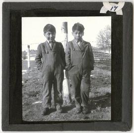 Two Children at Elkhorn Residential School
