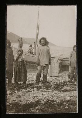 Inuit People Working Freight at Anaulirvik
