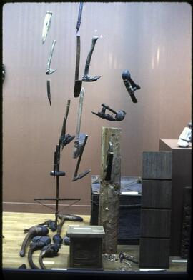 Woodworking tools on display