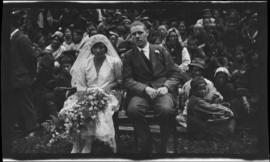 [Marriage photo of Annie MacDonald and Mr. F. Perry]