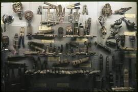 Whistles on display in visible storage