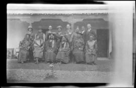 Maj. & Hon. Mrs FM Bailey & officers and their wives of the 7th Rajput at Gangtok Sikkim