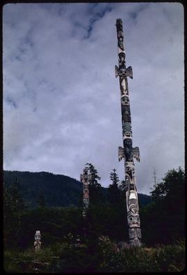 Totems at Totem Bite [Bight], Ketchikan, Alaska