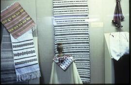 Textiles on display in visible storage