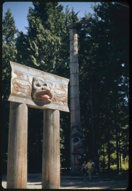 (Replica)?, Haida memorial pole #4, 6, Totem Park, UBC, Vancouver