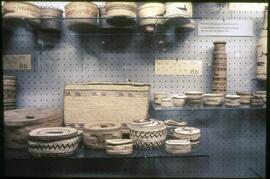 Baskets on display in visible storage