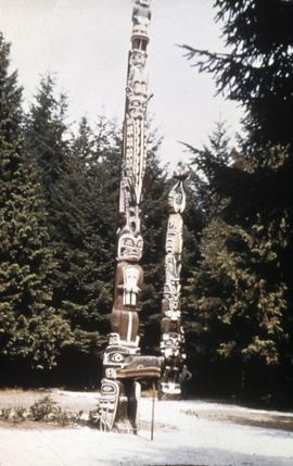 Mungo Martin totem poles in Totem Park, UBC