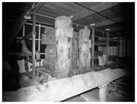Totem poles, etc at Museum of Anthropology