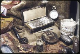 Victorian men's supplies display at the Vancouver city museum