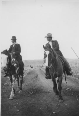 Stoney Nakoda chiefs on horseback