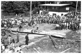 R. Davidson [Jr.] pole raising, Masset Q.C.I.