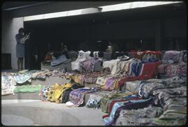 Chinese opera costumes draped over the rotunda