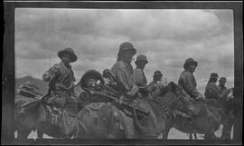Competitors await their turn in the Gyantse shooting competition