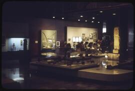 Interior view of the National Museum of Anthropology in Mexico