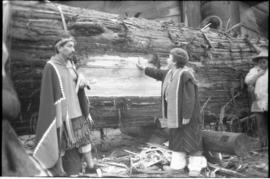 Mercy blesses the canoe log