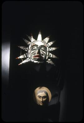 Masks on display in Montréal