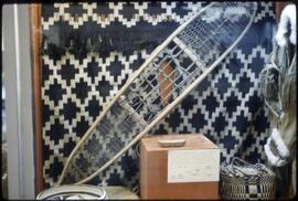 Display for the exhibit "The Trader and Tribal Crafts"