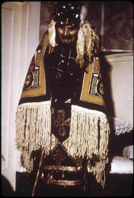Chief Billy Assu in a Chilkat Robe