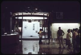 Interior view of the National Museum of Anthropology in Mexico
