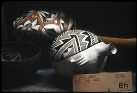 Pueblo pottery on display