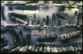 Whistles on display in visible storage