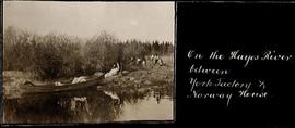 Boat and People at Shore on the Hayes River