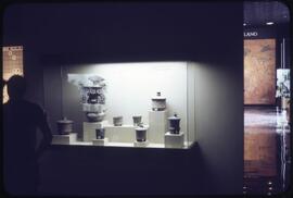 Pottery display in the National Museum of Anthropology in Mexico