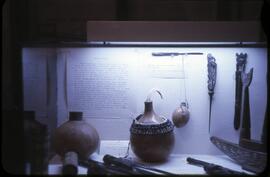 Gourds and other items from the Melanesian Culture exhibit