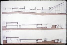 Section plan of Museum of Anthropology