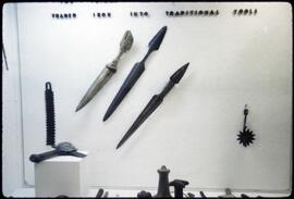 The tribal craftsman reworked traded iron into traditional tools