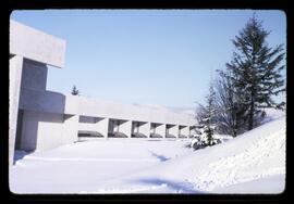 Museum of Anthropology on a snowy day