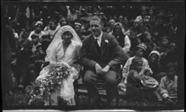 [Marriage photo of Annie MacDonald and Mr. F. Perry]
