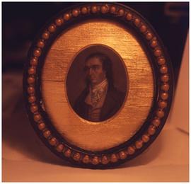 Framed portrait of unidentified man