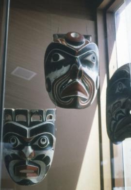 Masks on display in Montréal