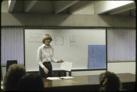 Instructor teaching a drawing class
