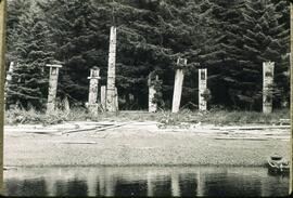 Totem poles on Anthony Island