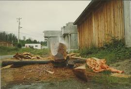 View two of boat under construction