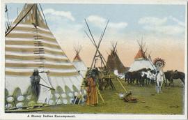 A Stoney Nakoda First nation Encampment.