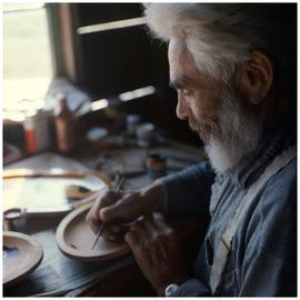 People (Haida): man painting