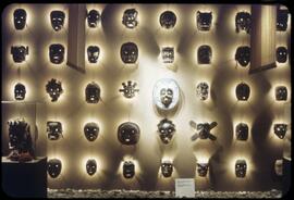 View of masks in the Winter Dance Room